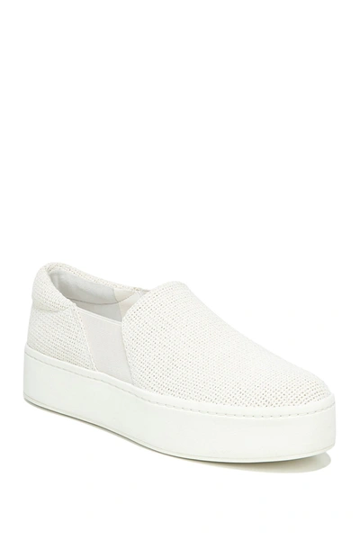 Shop Vince Warren Platform Slip-on Sneaker In White