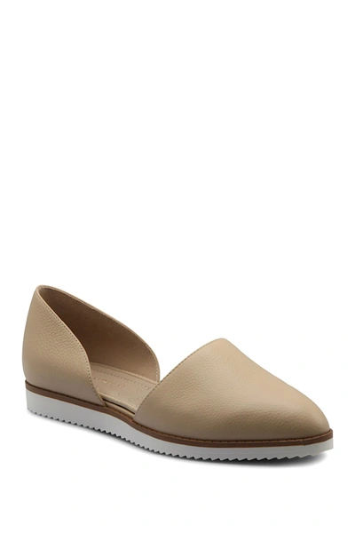 Shop Adrienne Vittadini Latka Flat In Shell-le