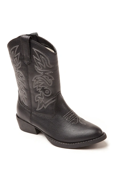 Shop Deer Stags Ranch Embroidered Stitched Cowboy Boot In Black