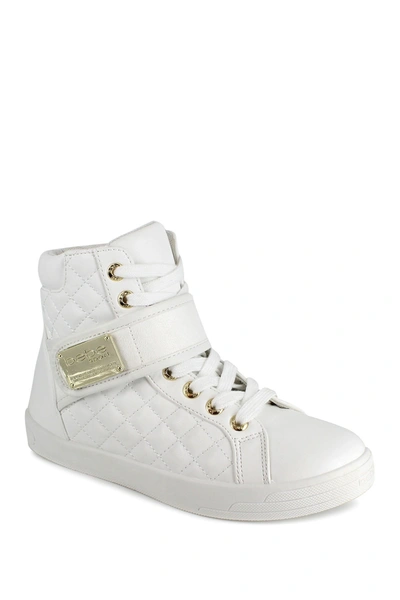 Shop Bebe Dianica Hightop Sneaker In White Faux