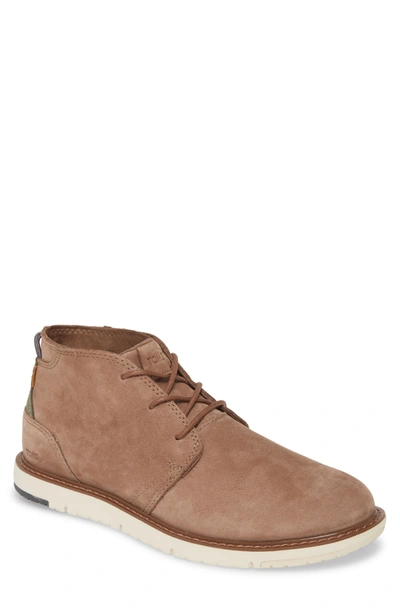 Shop Toms Navi Leather Chukka Boot In Brown