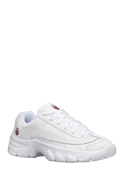Shop K-swiss St-229 Chunky Sole Sneaker In White/corporate