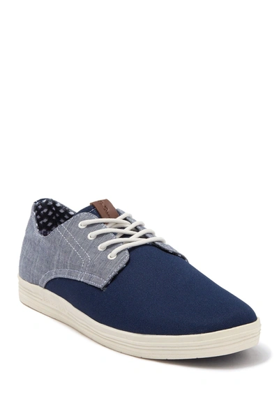 Shop Ben Sherman Preston Oxford Sneaker In Navy Nylon