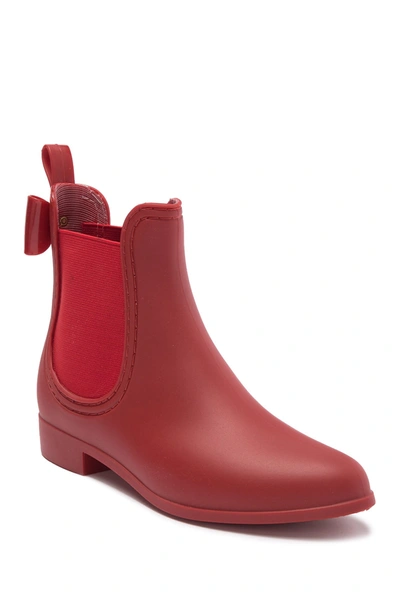 Shop Catherine Catherine Malandrino Briellie Bow Chelsea Rain Boot In Red