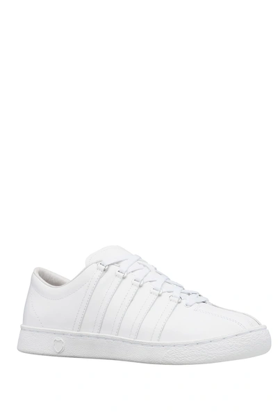 Shop K-swiss Classic 66 Premium Leather Sneaker In White/white