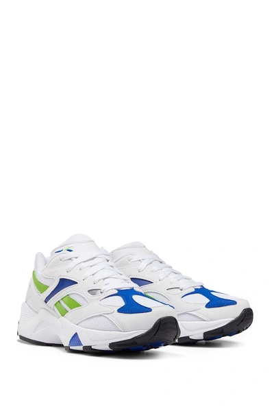 Shop Reebok Aztrek 96 Athletic Sneaker In White/cobalt/sesogr