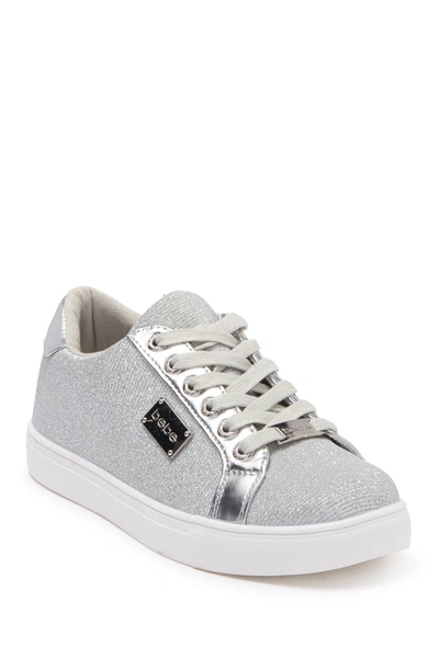 Shop Bebe Calais Metallic Mesh Sneaker In Silver Msh