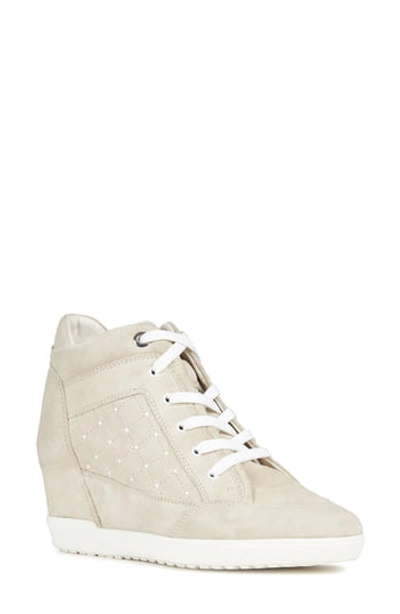 Geox Carum Wedge Sneaker In Cream | ModeSens