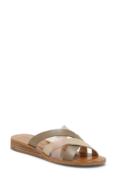 Shop Lucky Brand Hallisa Strappy Leather Sandal In Green 01