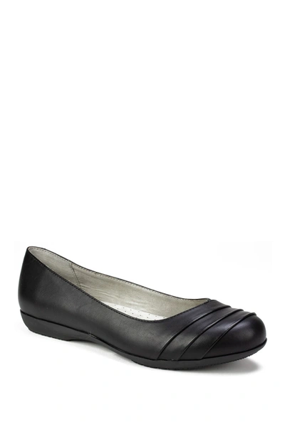 Shop White Mountain Footwear Clara Ballet Flat In Black/burnished/smoo