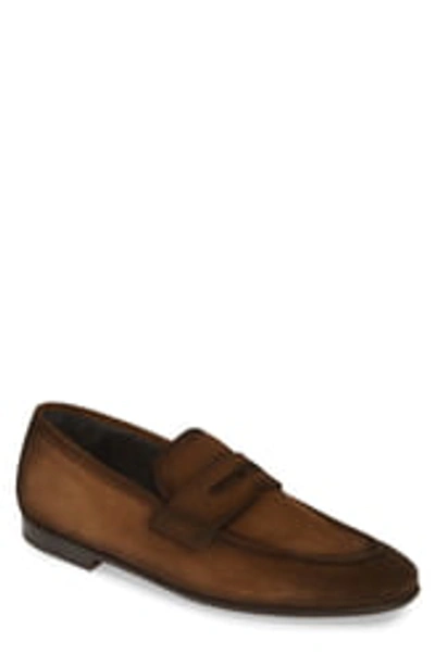 Shop To Boot New York Enzo Apron Toe Penny Loafer In Sigaro