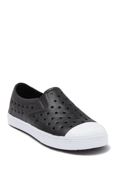 Shop Harper Canyon Eva Surfer Boy Perforated Slip-on Sneaker In Black