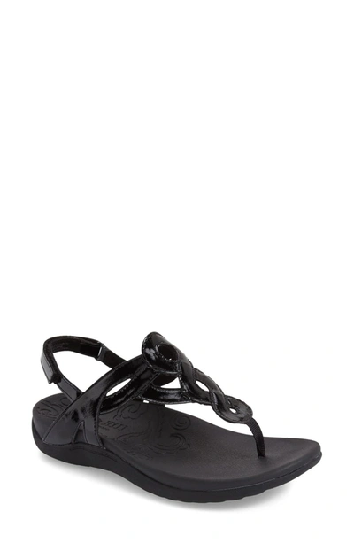 Shop Rockport Ramona Thong Toe Sandal In Black
