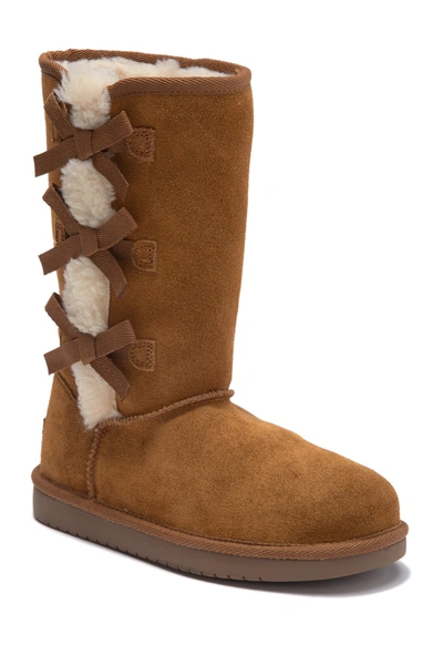 Shop Koolaburra By Ugg ® Kids' Victoria Faux Fur Lined Suede Tall Boot In Che