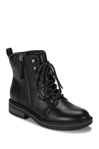 Baretraps Asher Lace-up Lug Sole Boot In Black