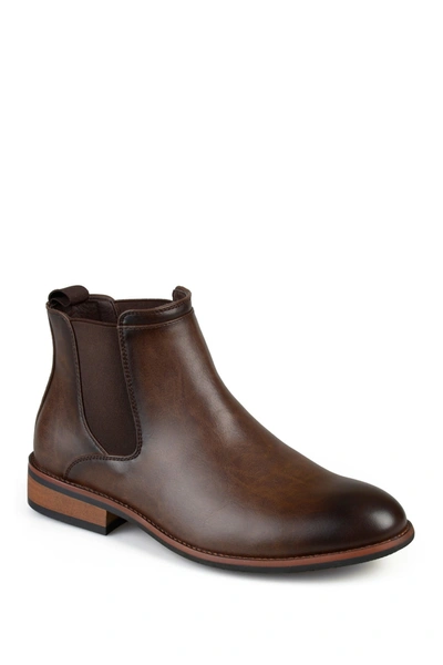 Shop Vance Co. Landon Chelsea Boot In Brown