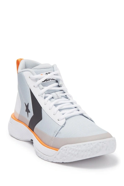 Shop Converse Star Series Bb Mid Sneaker In Pure Platinum/b