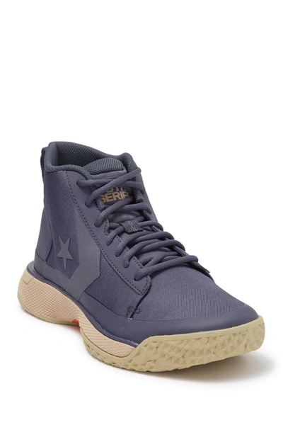 Shop Converse Star Series Bb Mid Sneaker In Carbon Grey/pap