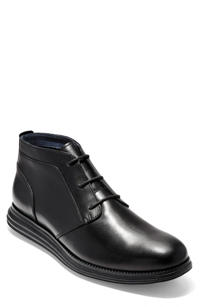 Shop Cole Haan Original Grand Chukka Boot In Black/blac