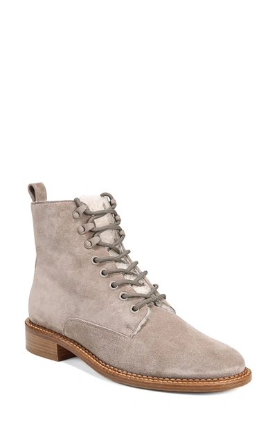 Shop Vince Cabria 3 Genuine Shearling Lined Combat Boot In Ltwdsmk