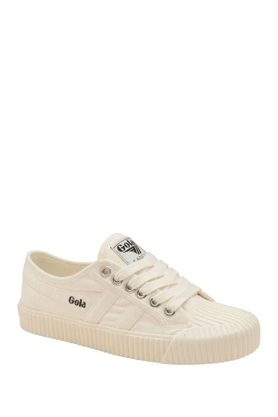 Shop Gola Cadet Platform Sneaker In Off White/off White