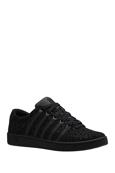 Shop K-swiss Court Pro Ii Se Sneaker In Black Cheetah/black