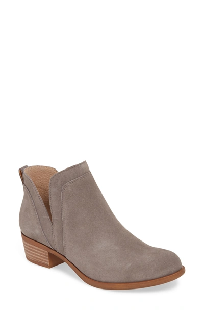 Shop Lucky Brand Bebhina Side Notch Bootie In Titanium01