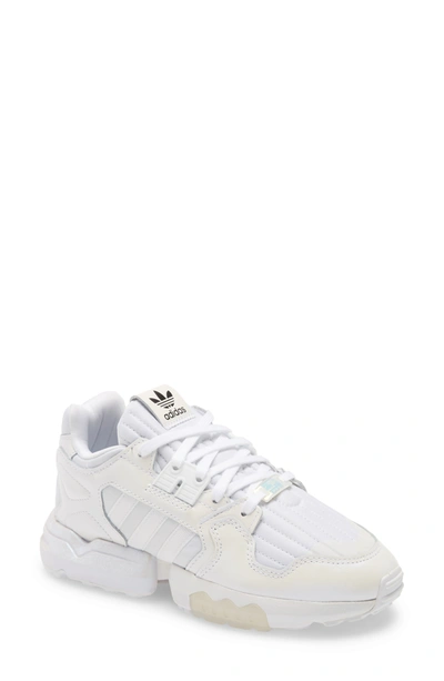Shop Adidas Originals Zx Torsion Sneaker In White/ White/ Grey Two