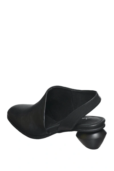 Shop Antelope Leather Slingback Asymmetrical Pump In Black