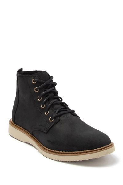 Shop Toms Porter Lace-up Boot In Black