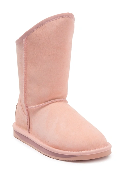 Shop Australia Luxe Collective Cozy Genuine Shearling Boot In Baby Pink
