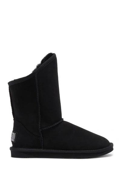 Shop Australia Luxe Collective Cozy Short Genuine Shearling Boot In Black