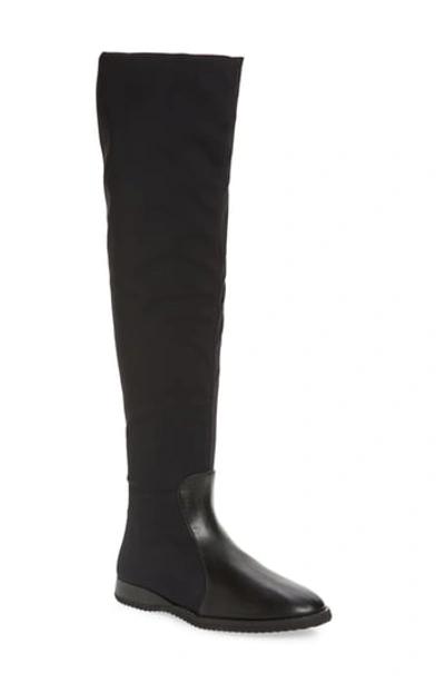 Shop Amalfi By Rangoni Ernesta Tall Boot In Black Stretch