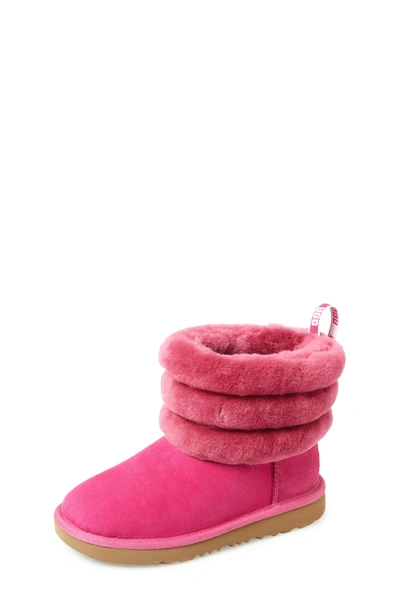 Shop Ugg Genuine Shearling Quilted Mini Fluff Boot In Fus