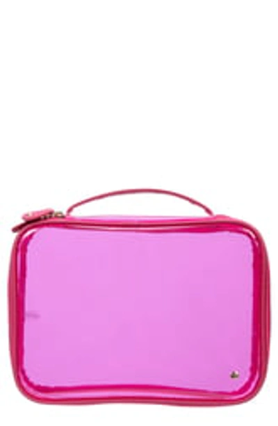 Shop Stephanie Johnson Miami Claire Jumbo Cosmetic Case In Raspberry