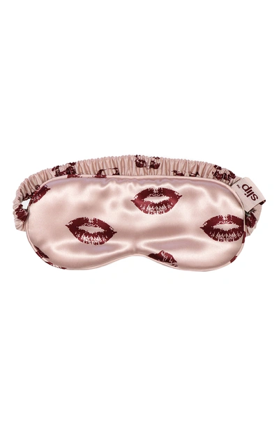 Shop Slip For Beauty Sleep Berry Kiss Pure Silk Sleep Mask In Berry Kisses