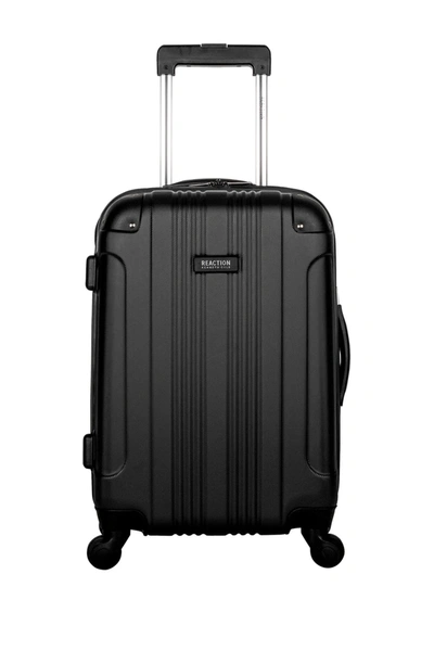 Shop Kenneth Cole Reaction Out Of Bounds Collection 20" Lightweight Hardside 4-wheel Spinner Carry-on Luggage In Black