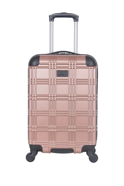 Shop Ben Sherman Nottingham 20" Carry-on Lightweight Hardside Spinner Luggage In Rose Gold