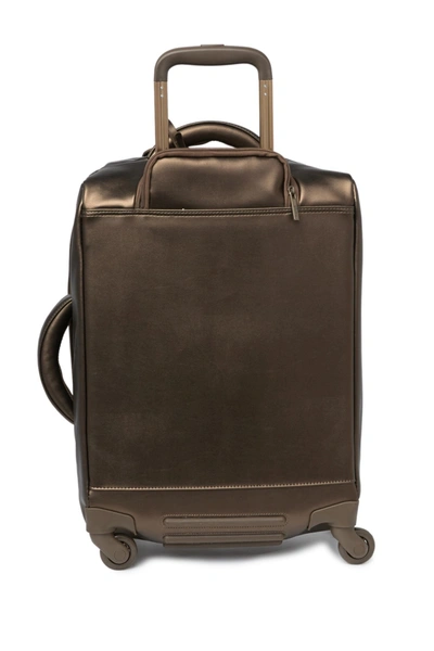 Shop Lipault 55/20 Carry-on Spinner Luggage In Bronze