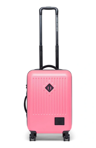 Shop Herschel Supply Co . Small Trade 23-inch Rolling Suitcase In Neon Pink