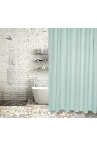 Shop Enchante Home Ria Turkish Cotton Shower Curtain In Aqua
