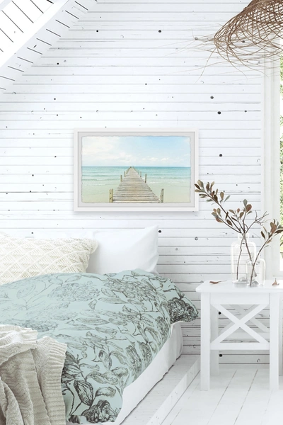 Shop Marmont Hill Inc. Bright Ocean's View Wall Art In Multi