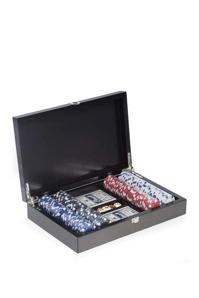 Shop Bey-berk 200 Chip Poker Set In "carbon Fiber" Storage Case
