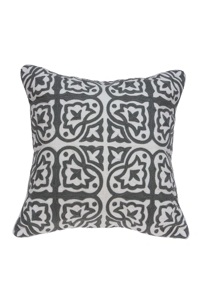 Parkland Collection Heera Traditional Pillow In Grey