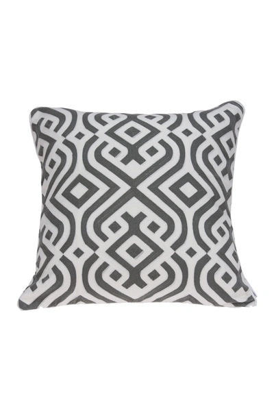 Parkland Collection Vega Traditional Pillow In Grey