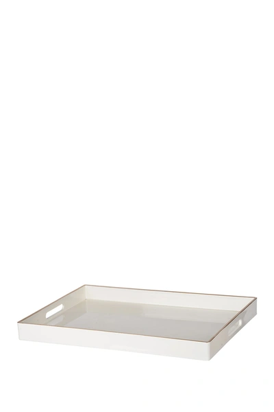 R16 Home Mimosa White Rectangle Tray In White