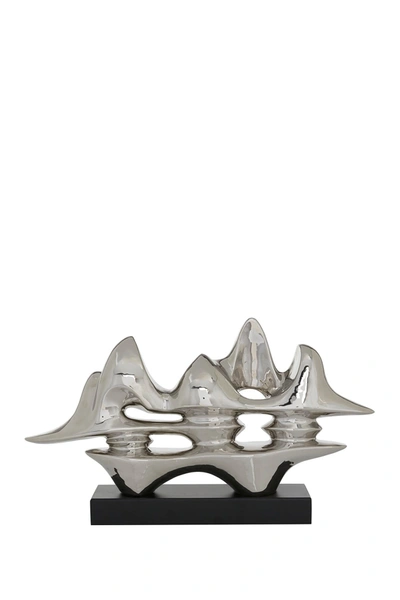 Shop Venus Williams Silver Ceramic Abstract Sculpture, 25.25" L X 14.5" H