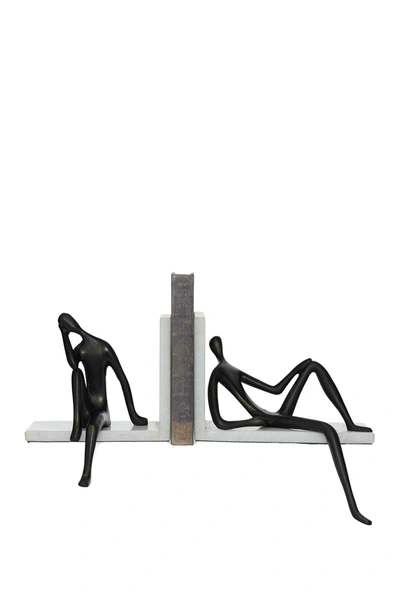 Shop Venus Williams Black Aluminum Human Sculpture Bookends