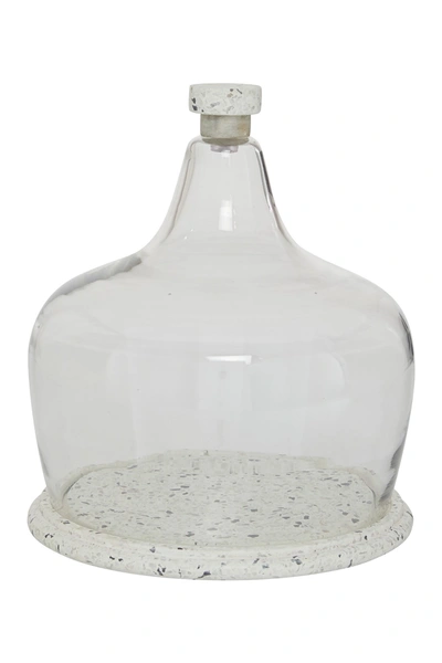 Shop Venus Williams Terrazzo Cake Holder W/ Cover Dome Glass Cloche For Shabby Chic Kitchen In White