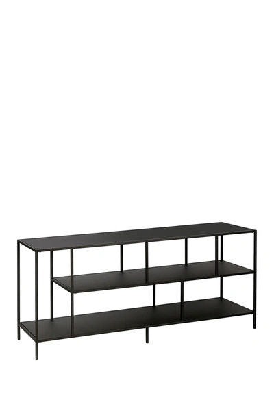 Shop Addison And Lane Winthrop 55" Blackened Bronze Tv Stand With Metal Shelves